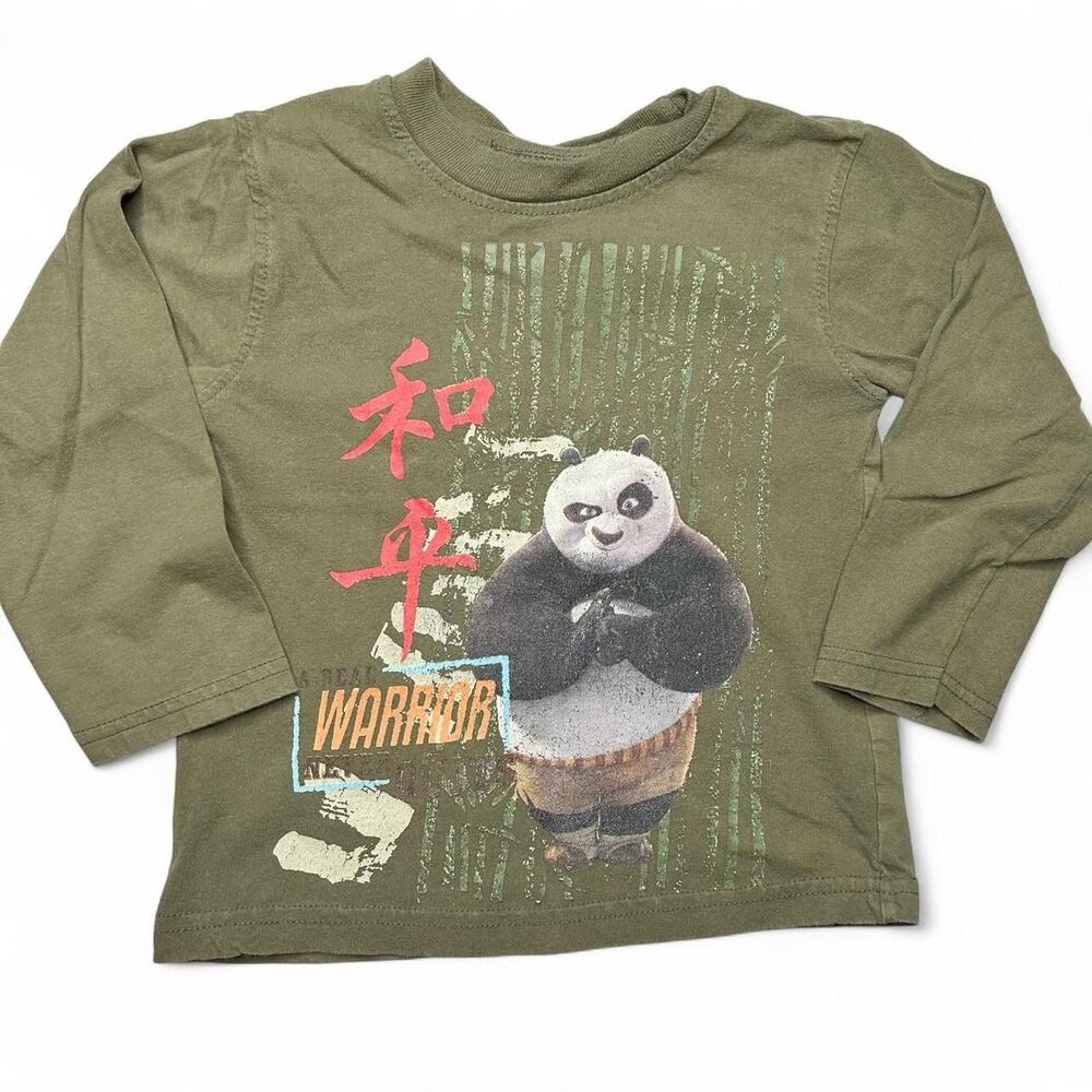 vintage Y2K 2000s retro Kung Fu Panda 2008 long sleeve shirt 4t